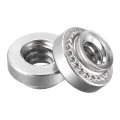 Uxcell Self -clinching Nuts 6-32 X 0 1-inch Stainless Steel Rivet Nut Round Head Metal Sheet Mounting Hardware Fastener 100pcs