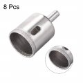Uxcell 30mm Diamond Drill Bits Hole Saws For Glass Tile Porcelain Marble Ceramic Bottles Pots Brick Pack Of 8