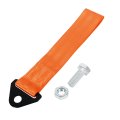 Orange Universal Car Tow Towing Hook Bumper Trailer Belt Strap 