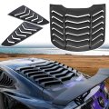 Rear Side Window Louvers Windshield Sunshade Cover For Ford Mustang 2015-2023 In Gt Lambo Style Abs 