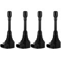 Uf677 Ignition Coil For 2014-2019 Infiniti Qx80 5 6l V8 2017-2019 Nissan Armada 4 Packs-3 Pins 