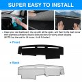 Autorder Dashboard Cover Mat For 1986-1991 1992 1993 Nissan Pathfinder D21 Accessories Upgrade Velvet Dash Sunshade Glare Uv