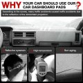 Autorder Dashboard Cover Mat For 1986-1991 1992 1993 Nissan Pathfinder D21 Accessories Upgrade Velvet Dash Sunshade Glare Uv