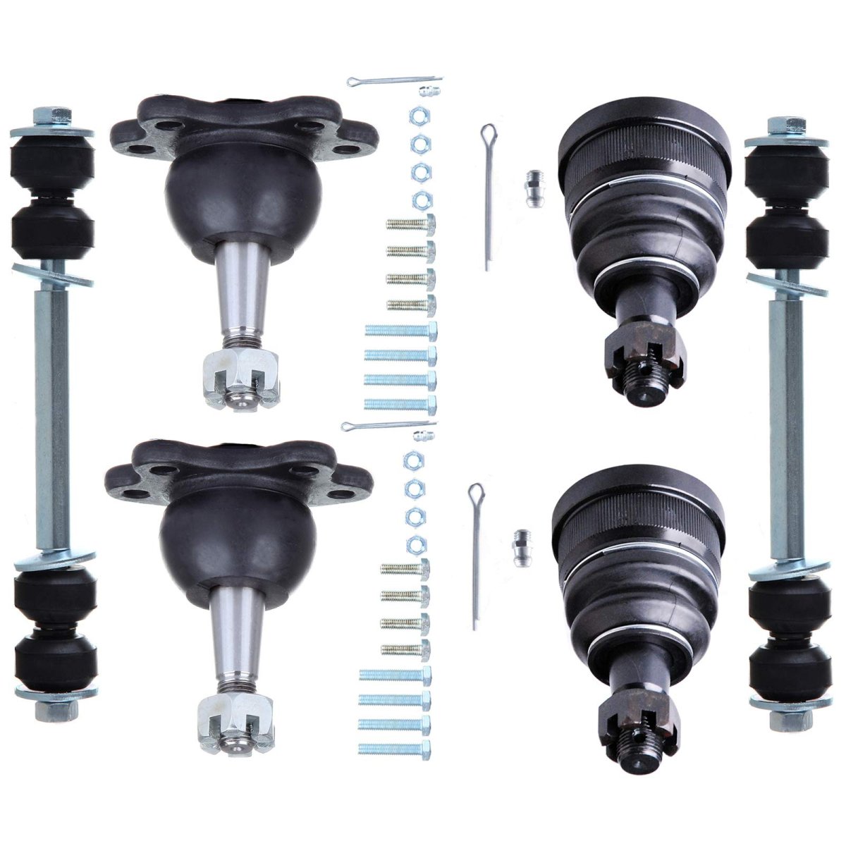 6-piece Fit For 1996-2002 Chevrolet Express 1500 2500 Gmc Savana 2500-2 Front Lower 2 Upper Ball Joint 2 Sway Bar