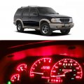 Wljh High Bright Red Instrument Panel Cluster Gauge Indicator Lamp Dash Bulb Full Led Light Package For Ford Explorer 1995-2001