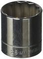 Bm-1226 3 8 In Drive Shallow Socket 12 Point 26mm Chrome Vanadium Steel Polished Finish 