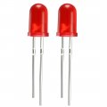 A 35pcs 5mm Red Led Diode Lights Colored Lens Diffused Round 1 9-2 1v 20ma 0 02w Lighting Bulb Lamp Electronic Components Light 