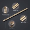 Uxcell 20pcs Cobalt Drill Bit 0 14 3 5mm Drilling Dia M35 Twist Drills Hex Shank Bits For Steel Aluminum Copper Soft Alloy Wood