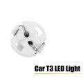 X Autohaux 10 Pcs Ice Blue T3 3030 Led 12v Car Interior Instrument Panel Dash Cluster Gauge Bulbs Light Dashboard Warning