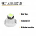 X Autohaux 10 Pcs Ice Blue T3 3030 Led 12v Car Interior Instrument Panel Dash Cluster Gauge Bulbs Light Dashboard Warning