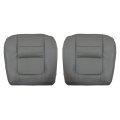 Driver Passenger Side Bottom Perforated Leather Seat Covers E Medium Flint Gray For Ford F250 F350 Lariat 2001 