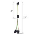 Gtp Flat 4 Pin Y-splitter Adapter Trailer Extension Harness Connector For Led Tailgate Light Bar Trailers Accessory Towing