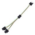 Gtp Flat 4 Pin Y-splitter Adapter Trailer Extension Harness Connector For Led Tailgate Light Bar Trailers Accessory Towing