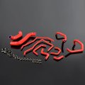 Silicone Radiator Coolant Hose Kit For Subaru Impreza 2008-2011 Wrx Mk10 Grb Gh Red With Clamps 