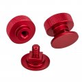 3mirrors Welding Hood Fasteners Pipeliner Parts Helmet Screws Headgear Replacement Accessories Flip Aluminum 1 Pair Red 