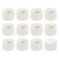 12pcs Pvc Pipe End Cap Fitting 1 3 Furniture Grade Plug Adapter Socket Fittings For Sewer Drain Connections Garden Diy White 