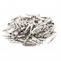 Uxcell Metal Non-insulated Test Alligator Electrical Clip Clamp Connector 28mm Long 100 Pcs Silver Tone