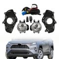 Pair Of Front Bumper Fog Light With Switch Wiring Replacement For Rav4 2019 2020 2021 Driving Lamp Left And Right 5203042060 