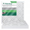 Filterbuy 22x22x1 Air Filter Merv 8 Dust Defense 4-pack Pleated Hvac Ac Furnace Filters Replacement Actual Size 21 75 X 0