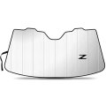 Nissan 370z Z Logo Universal Fit Windshield Sun Shade Enforced Stand Up Auto Sunshade Standard Size 54 In X 27 5 Silver Uv 