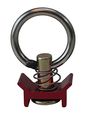 10 Pack L-track Single Stud Fitting With Round Ring Red 