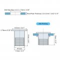 Uxcell 10-32 Rivet Nuts 40pcs 304 Stainless Steel Knurled Flat Head Threaded Insert For Metal Plastic