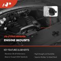 A-premium Front And Rear Engine Motor Mounts Compatible With Honda Fit 2007-2008 L4 1 5l Manual Transmission 2-pc Set