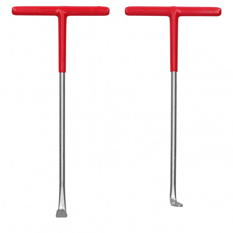 Motorcycle Exhaust Spring Puller Tool 2 Piece T Shaped Handle Hook With Rubber Coating For Dirt Bike Vehicle Brakes And Lawn