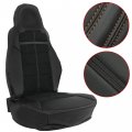 Kuafu Black Seat Covers Set Artificial Leather Cloth Compatible With 2005 2006 2007 2008 2009 2010 2011 Chevrolet Corvette C6