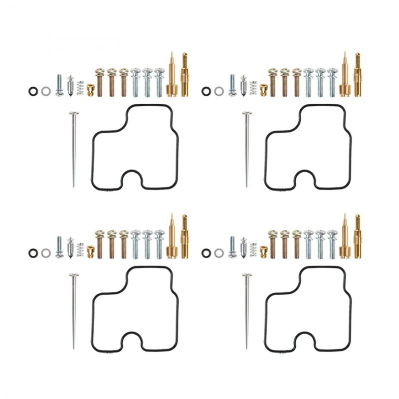 4pcs Carburetor Rebuild Repair Kit Replacement For Honda Cbr600f F4 1999 2000 Rubber And Metal Gaskets Jets Set