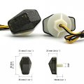 Mfc Pro Smoke Led Flush Mount Turn Signal Light Side Marker Lamp For Suzuki Bandit Gsx1250fa Gsxr1000 1000z Gsxr600 600m 600x