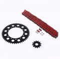 Kawasaki Kdx200 Kdx220 Red O Ring Chain Sprocket Black 12 48 110l