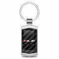 Ipick Image Real Black Carbon Fiber Chrome Metal Case Key Chain Official Licensed For Chevrolet Camaro 1le