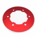 Httmt- Cnc Rear Chain Guard Transmission Belt Gear Decorative Sprocket Cover Compatible With 2017-2020 Kawasak Ninja 400 In Red