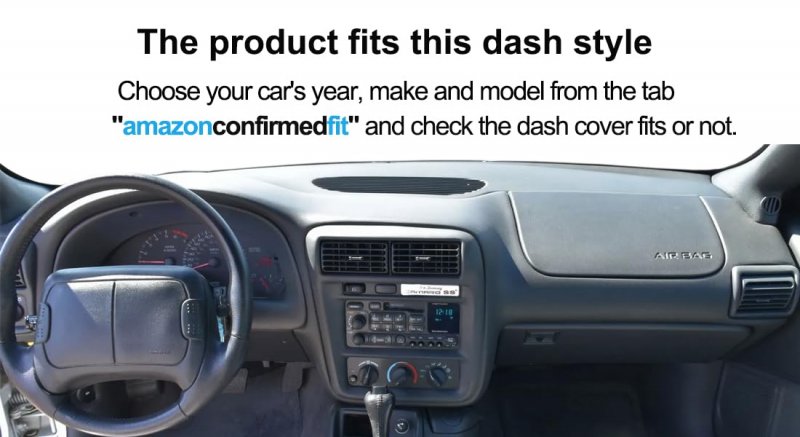 Custom Fit Dashboard Cover Mat Pad Carpet For Chevy Chevrolet Camaro 1997 1998 1999 2000 2001 2002 Black Polyester Yiz807882y38