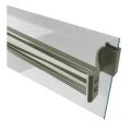 Gordon Glass Brushed Nickel Sliding Frameless Shower Door Single Towel Bar Kit 24 Long