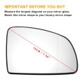 Car Rearview Right Passenger Side Mirror Glass Replacement W Backing Plate Aspherical Heated White For Opel Vauxhall Meriva A