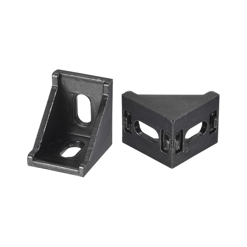 4set Inside Corner Bracket Gusset Kits 35x35x29mm 3030 Angle Connector For European Series Aluminum Profile Black 8 X Hex