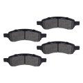 Front D1169 Semi-metal 4pcs W Hardware Disc Brake Pad Set