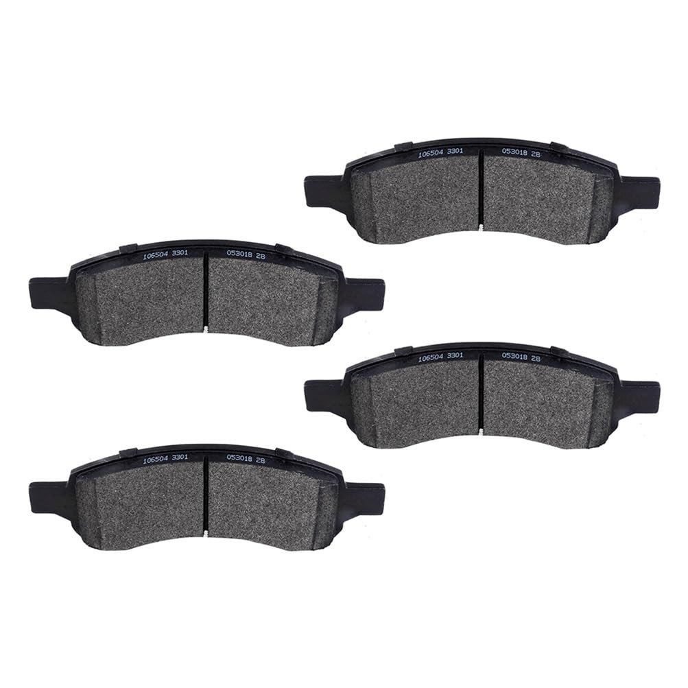Front D1169 Semi-metal 4pcs W Hardware Disc Brake Pad Set