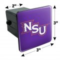 Northwestern State University Primary Tow Trailer Hitch Cover Plug Insert