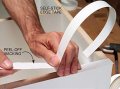 Edge Supply Easyedge White Pvc 3 4 Inch X 25 Ft Roll Of Nding A Peel And Stick Strong Adhesive Easy Application A Flexible