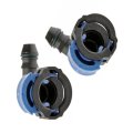 Fuel Line Connector High Fluorine Fluorocarbon Gasket 90 Degree Angle Black Color Quick Disconnect End 1 Type Female 
