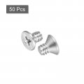 Uxcell 10 -24x5 16 Flat Head Machine Screws Phillips 304 Stainless Steel Bolts 50pcs