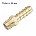 Uxcell Brass Hose Barb Fitting Straight 5 16 Inch X Npt 1 8 Male Thread Pipe Connector For Water Air Fuel Tube 2pcs