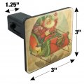 Christmas Holiday Retro Antique Santa Sleigh Tow Trailer Hitch Cover Plug Insert