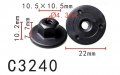 Autobahn88 10mm Hex Head Plastic Self-threading Nut Compatible With Bmw Oem 07147169847 Pack Of 20