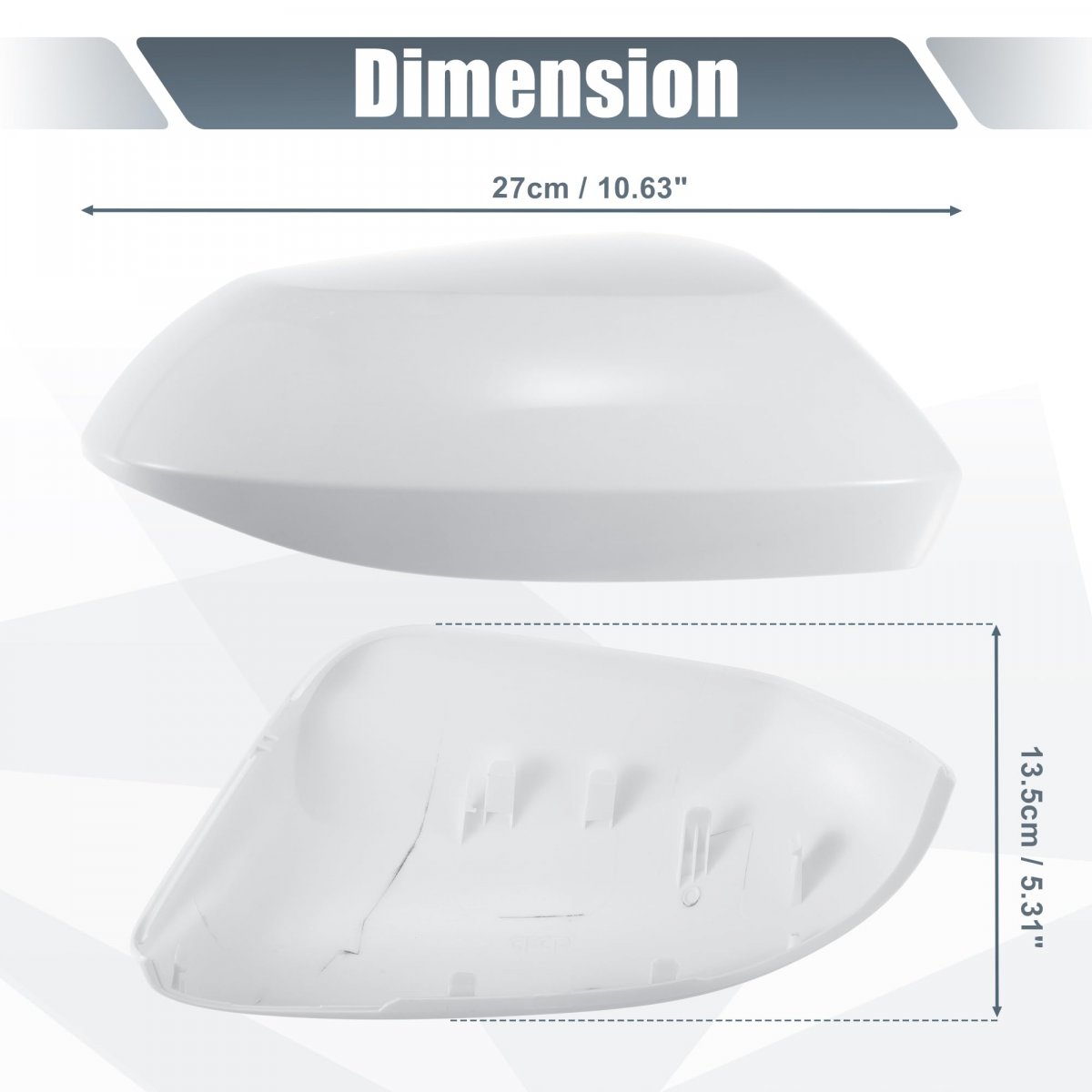 Car Rear View Right Passenger Side Mirror Cover Cap Replacement White For Toyota Corolla 2020-2023 Guard Covers Exterior