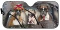 Brindle Boxer Foldable Sunshade Windshield Shield Dog Family Car Shade For Front Animal Visor Cover Protector Blocks Uv Rays