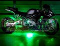 Ledglow 12pc Advanced Green Led Motorcycle Accent Neon Underglow Lighting Kit 4 Patterns Brightness Levels 6 Flexible Light